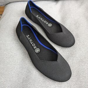 othy's Women's Size 7.5 Black Flats Round Toe Slip On Shoe